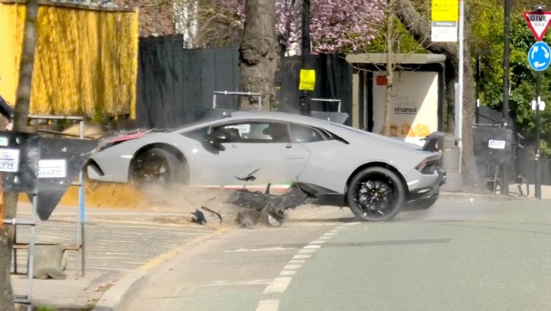 Chciał zrobić popis, a odstawił żenadę. Bardzo drogi dzwon Lamborghini