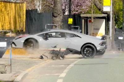 Chciał zrobić popis, a odstawił żenadę. Bardzo drogi dzwon Lamborghini