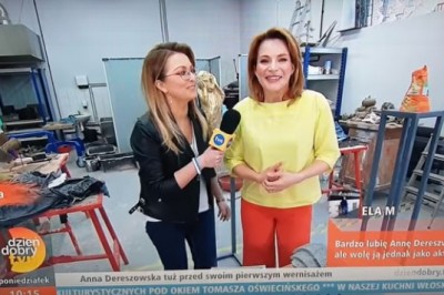 Kolejna wtopa na antenie TVN? Zniszczona rzeźba Anny Dereszowskiej