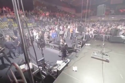 Chamskie zachowanie lidera zespołu disco polo do kamerzysty. Gdy sodówka ostro uderzy Ci do bani