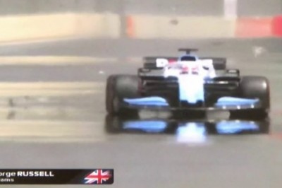 Bolid Williamsa urywa podłogę po najechaniu na studzienkę kanalizacyjną