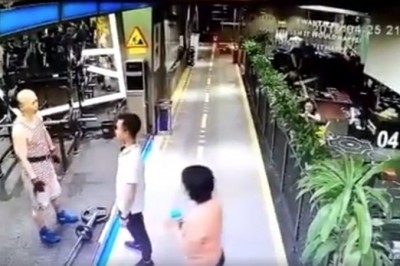 Koksu wystartował do chudego ziomka na siłowni. Niestety trafił na kozaka