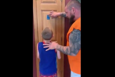 Tatuś wkręca młodego. Jak złapiesz tę kartę to kupię Ci co tylko chcesz