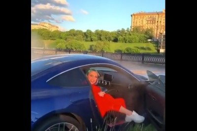 Kasowanie Mercedesa AMG GT. Nie ogarnął mocy podczas kręcenia bączków