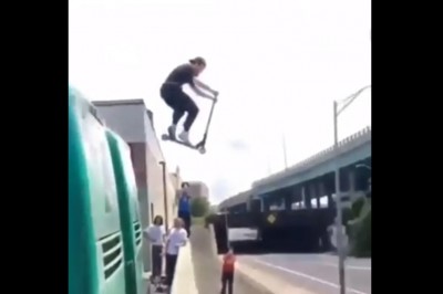 Kiedy założysz się,  że uda Ci się przebić płytę chodnikową za pomocą głowy