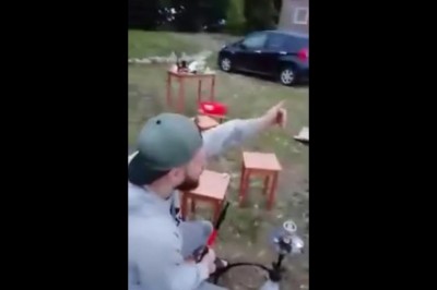 Kiedy postanowisz wjechać na grilla autem na pełnym gazie