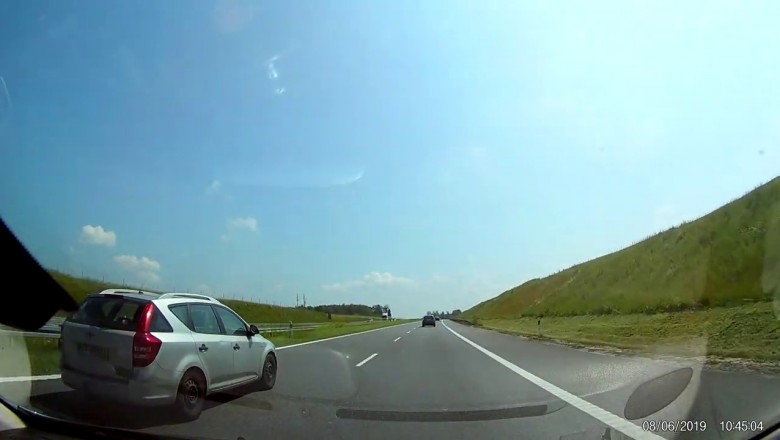 Próba zepchnięcia z drogi przy 140 km/h na autostradzie A4