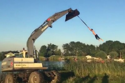 Gdy upał doskwiera, ale Twój ziomuś jest akurat operatorem koparki