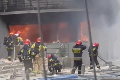 Dramatyczne nagranie akcji ratunkowej po eksplozji gazu w Bytomiu 