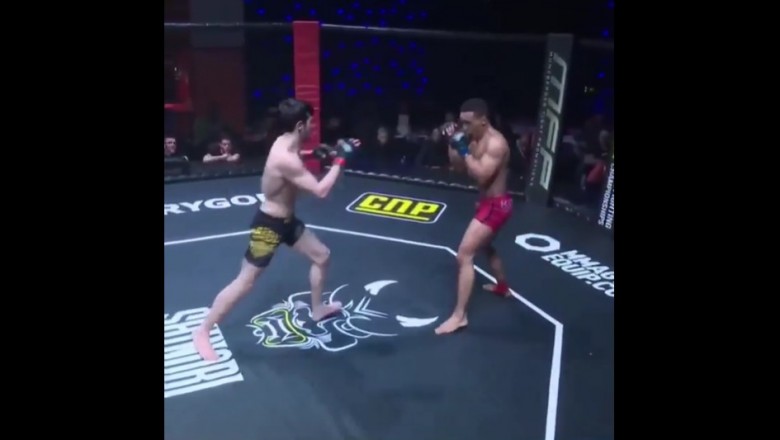 Szybkie gaszenie światła za pomocą pięty podczas MMA