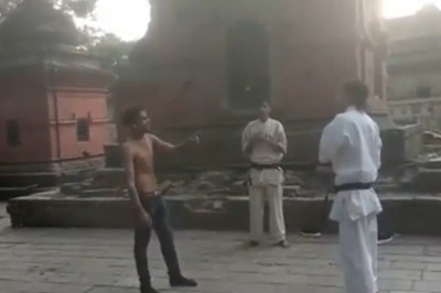 Chciał zatańczyć z ziomkiem, który miał czarny pas. Szybko tego pożałował 