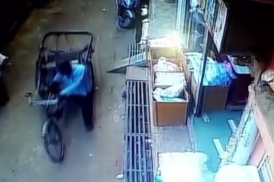 3-letni chłopiec wypadł z drugiego piętra. Kamera zarejestrowała jego farta