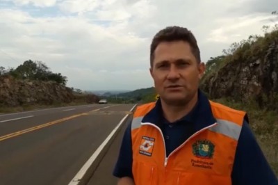 Wyleciał prawie jak Stoch. Próg zwalniający na prostej drodze 