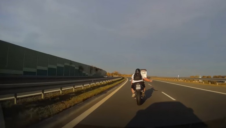 Król lewego pasa kontra motocyklista. Pokazał mu gdzie jego miejsce 