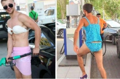 Stacja zaoferowała darmowe tankowanie dla osób w bikini. Panowie nie przepuścili okazji 