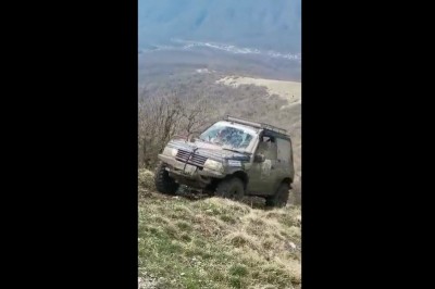 Tak niewiele brakowało. Bardzo nieudany wjazd pod górę 