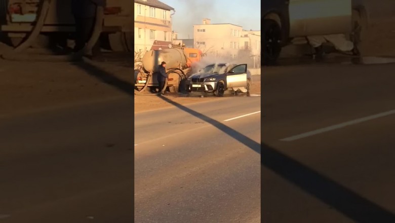 W akcie desperacji. Kiedy Twoje BMW X6 się pali, a Ty chcesz je ugasić