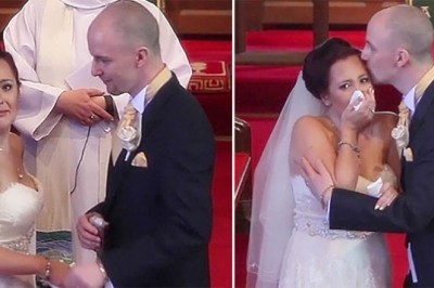Pan młody przerwał ślub i prosi przyszłą żonę, żeby się odwróciła. Panna młoda wybucha płaczem