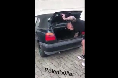 Co może zrobić petarda wrzucona do bagażnika Golfa?