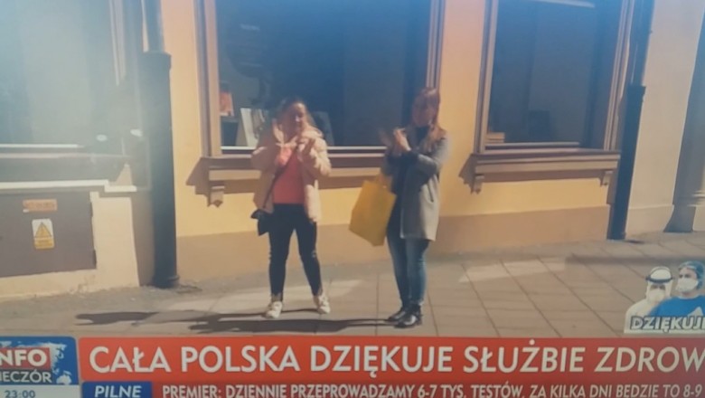 Cała Polska dziękuje służbie zdrowia. Niezwykła relacja w TVP 