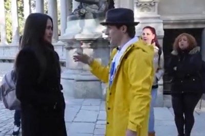 Sztuczka magiczna, która zaskoczyła przechodniów 