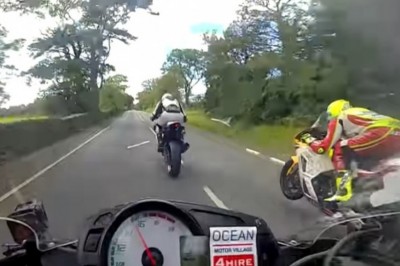 Wyścigi tylko dla twardzieli. Nagranie z przejazdu na wyspie Man z 2019 roku