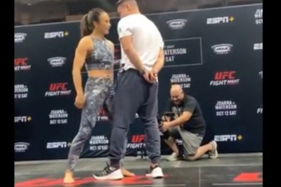 Wysportowana dziewczyna kontra gościu. Zaskoczyła publiczność