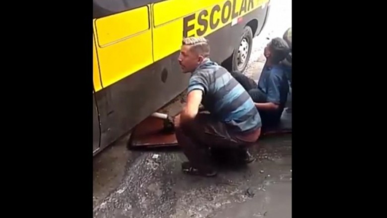 Dawaj pomożesz naprawić mi autobus. Konkretny żarcik u mechanika