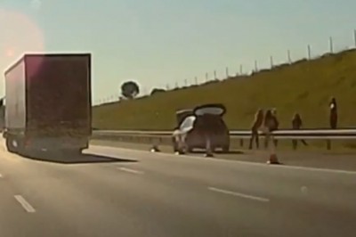 Zagrali sobie w siatkówkę na obwodnicy Poznania