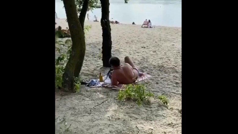 Przyłapany na podglądaniu na plaży. Nie mógł się oprzeć 