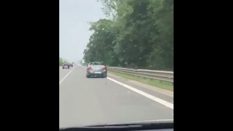 Kiedy lecisz kabrioletem po autostradzie i łapie Cię oberwanie chmury 