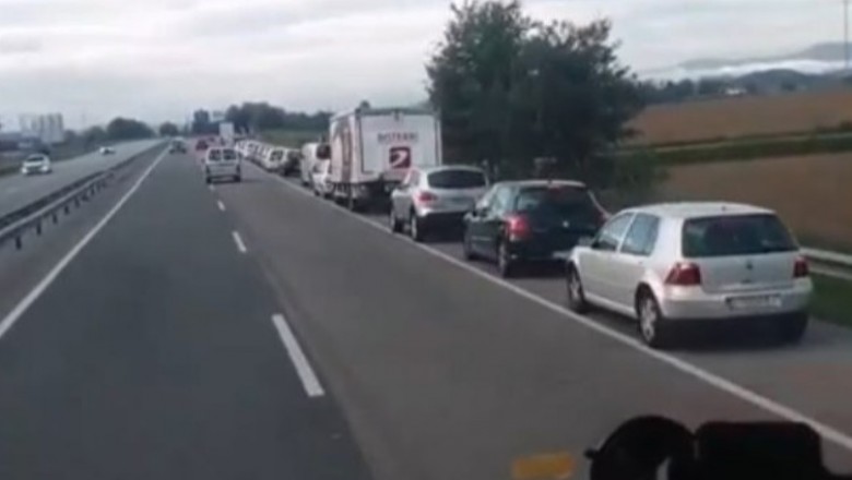 Kiedy chcesz zjechać z autostrady, a nie możesz. Kierowca miał ubaw