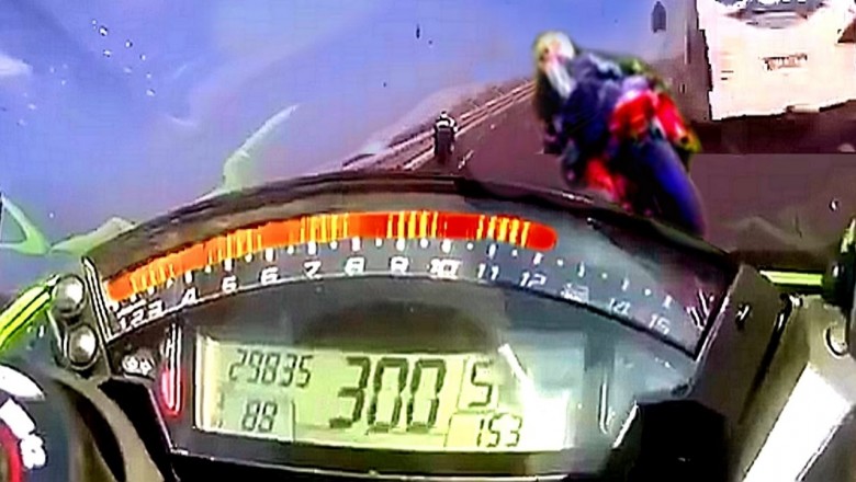 Nagrał swój wypadek na motocyklu przy 300 km/h