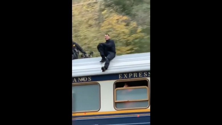 Jedziesz sobie spokojnie, a tu Tom Cruise jedzie na dachu pociągu