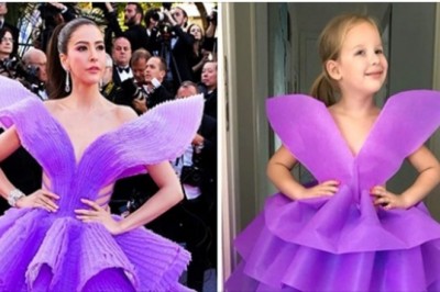 Mama z 6-letnią córką odtwarzają kreacje z czerwonego dywanu, przyćmiewające oryginały