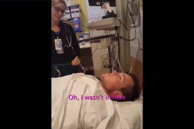 Tatuś nakręcił synka po zabiegu, kiedy ten miał konkretny odlot