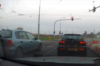 Zasłona dymna podczas przepychanek kierowców w Lublinie