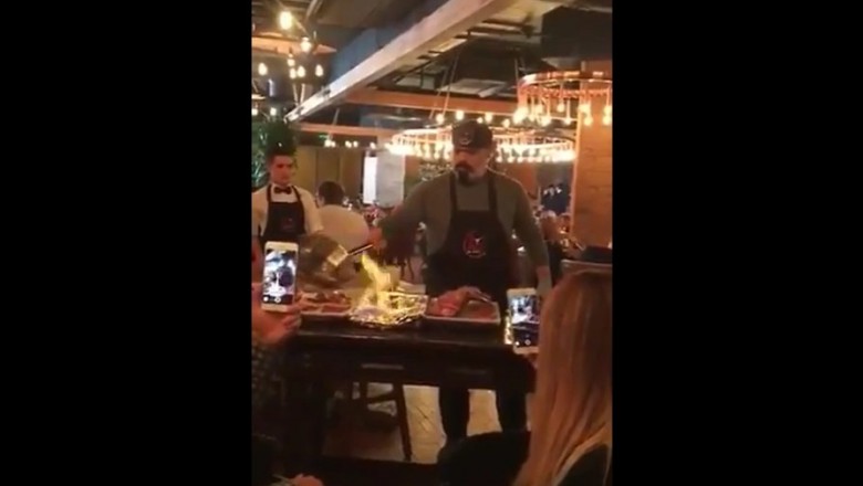 Kucharza poniosło. Chciał się popisać, a zniszczył restaurację