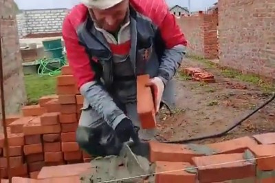 Gdy chłopaki na budowie za dużo łykną, a ścianę trzeba postawić