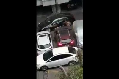 Wkurzony kierowca mści się na właścicielu auta, który go zablokował 