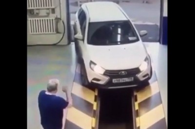 Nigdy nie mów klientowi, żeby sam wjeżdżał na kanał, bo odwali taki numer