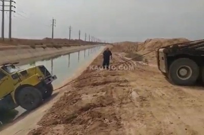 Nieudane wyciągnie ciężarówki przez specjalistów z pomocy drogowej