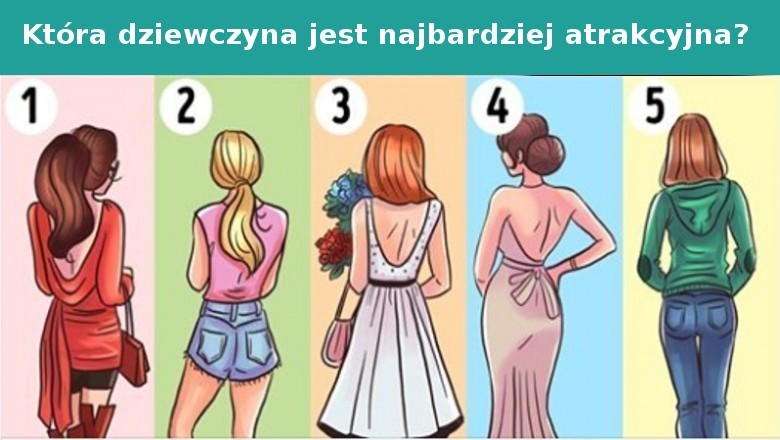 Która z nich będzie najbardziej atrakcyjna po odwróceniu się? Co oznacza twój wybór