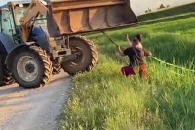 Mistrzowskie wyciąganie samochodu z rowu