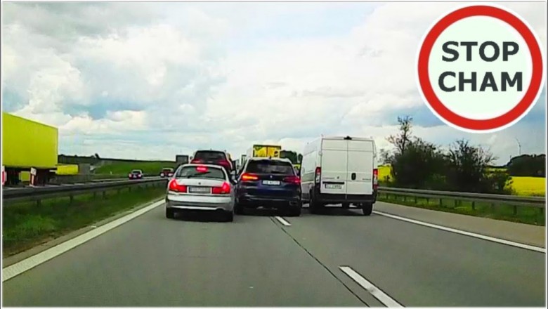 Gościa w BMW mocno poniosło. Tak się wciskał na A4