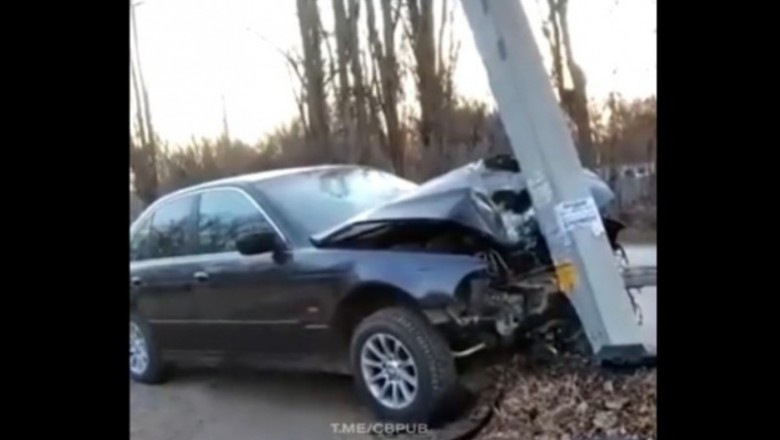 Gdy skasujesz przód BMW na słupie, ale stwierdzasz, że to za mało