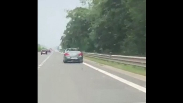 Kiedy lecisz sobie kabrioletem po autostradzie i łapie Cię oberwanie chmury