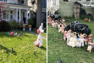 18 zabawnych i strasznych dekoracji na Halloween które podbiły Internet 