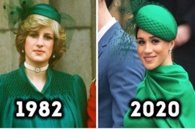 Zobacz jak Kate Middleton i Meghan Markle odtworzyły kreacje księżnej Diany