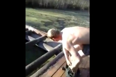 Morsowanie mu nie wyszło, czyli skok do zamarzniętej wody